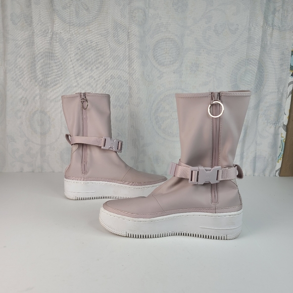 Nike Air Force 1 Sage High Violet Ash rain boots women's Sz 6.5 EUC - Picture 2 of 16